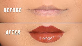 How To Makeup Your Lips Look Bigger WITHOUT Overlining [upl. by Fianna]