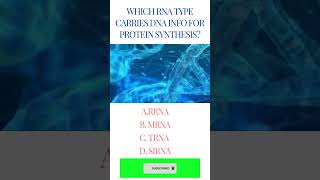 Which RNA type carries DNA info for protein biology humanhealthanddiseaseclass12 medicaldoctor [upl. by Umeko]