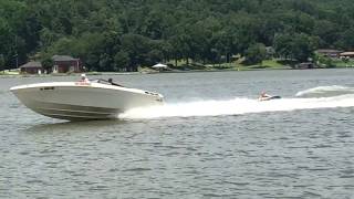 Tubing behind go fast boat [upl. by Orlosky]