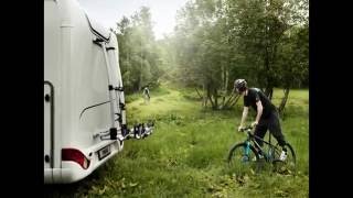 Fietsendrager camper elektrische fietsen Thule G2 Elite [upl. by Weissmann]