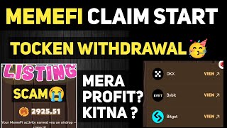 Memefi Airdrop Withdrawal OKX Bybit  Memefi Profit Calculate  Memefi Price Prediction [upl. by Sherard]