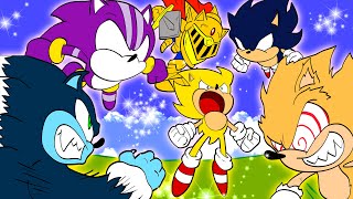 SUPER SONIC vs ALL SONIC FORMS [upl. by Rovert71]