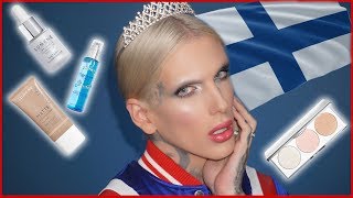 FULL FACE USING ONLY FOREIGN MAKEUP  Jeffree Star [upl. by Wier]