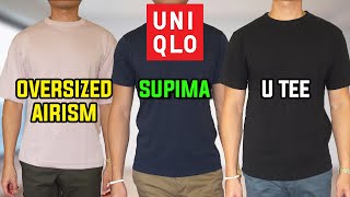 Which Uniqlo T Shirt Is Best FOR YOU  AIRism VS Supima VS U [upl. by Areik]