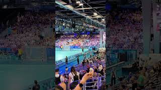 Handball Paris 2024 Halftime is always fun events shows and fun paris2024 [upl. by Yelserp]