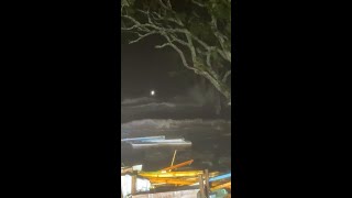 Helene’s Waves Crash High As Roofs In Cedar Key [upl. by Dimitri]