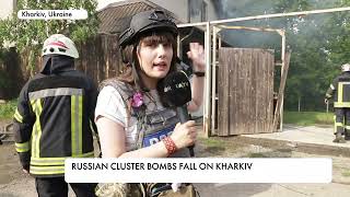 Bombardment of Kharkiv Russian occupiers used cluster munitions [upl. by Garmaise]