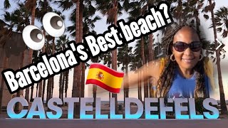 Barcelona Castelldefels beach walk [upl. by Sweyn]