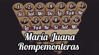 Tutorial y notas de zampoña Rompemonteras  María Juana [upl. by Voltmer]