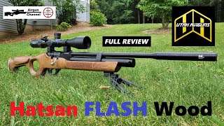 Hatsan Flash Pup 22 Air Rifle  50 amp 100 Yard Accuracy TEST  FULL REVIEW  Spark Air Compressor [upl. by Ojillib]