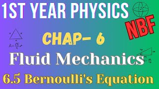 65 Bernoullis Equation  Class 11  Physics Chapter 6  National Book Foundation [upl. by Ragse]