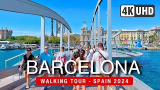 BARCELONA Walking Tour 2024 🇪🇸 Vibrant Streets Walk ▶120 min [upl. by Einot]