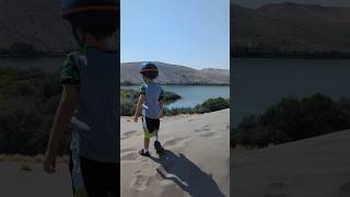 Climbing Sand Dunes shorts sand idaho [upl. by Rimola]