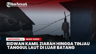 Momen Ridwan Kamil Ziarah Hingga Tinjau Tanggul Laut di Luar Batang [upl. by Zetnom352]