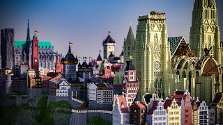 3000 HOURS Minecraft SURVIVAL Timelapse  Medieval City  4K60fps [upl. by Eramat]