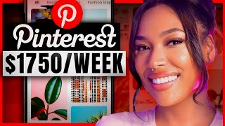 Make 1750 Per WEEK With Pinterest Affiliate Marketing Beginners Guide [upl. by Wicks]