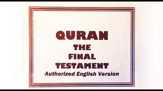 51 Quran Study Sura 1759 Rashad 1990  Rashad Khalifa [upl. by Eniloj]