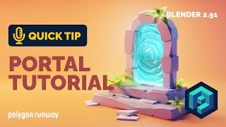 Portal Environment Tutorial in Blender 29  Polygon Runway [upl. by Ogir]