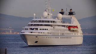 MS Star Pride formerly Seabourn Pride coming into port Gibraltar [upl. by Aekim432]