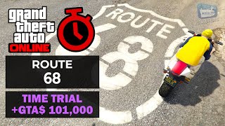 GTA Online Time Trial  Route 68 Under Par Time [upl. by Lejna646]