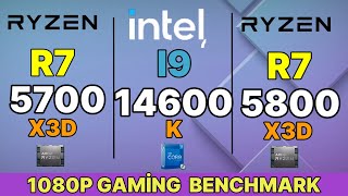 5700X3D VS 5800X3D VS İ5 14600K VS R7 7800X3D VS İ7 14700K VS I9 14900K [upl. by Tonjes]