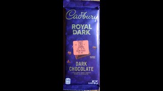 Cadbury Royal Dark Indulgent SemiSweet Dark Chocolate Review [upl. by Yssirk183]