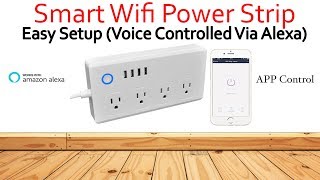 Must Have WiFi Smart Power Strip Alex Compatible SUPER EASY SETUP [upl. by Neelya]