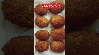 😋 crispy with mouth watering EGGS CUTLET 😜shorts food recipe snacks cutlets [upl. by Idyh]