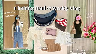 summer clothing haul amp weekly vlog 🤍 zara mango urban revivo just g 🦋💫 ph 🌸 [upl. by Cordy]