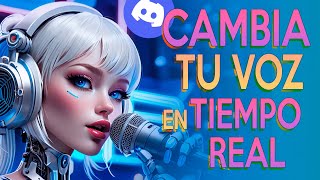 Cambia tu voz en tiempo real con IA  RVC Local y Online  uso en Discord [upl. by Lain]