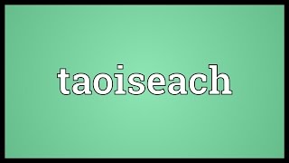 Taoiseach Meaning [upl. by Kippie72]