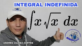 INTEGRAL INDEFINIDA CON RAÍZ CUADRADA  ANTIDERIVADA [upl. by Llewop]