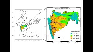 Study Area map with topography using QGIS tool [upl. by Novyad]