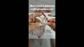 How To Start The Row With A Double Crochet Two Together DC2TOG  Crafting Happiness shorts [upl. by Meade152]