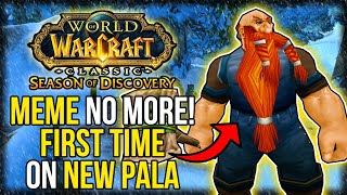 FIRST TIME Season of Discovery Paladin  Quick News Update  Season of Discovery   WoW Classic [upl. by Jeralee]