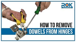 How to Removal Dowels from Hinges [upl. by Barcus]