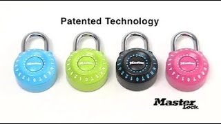 Master Lock 1590D Combination Padlocks  Instructional [upl. by Enneyehc198]