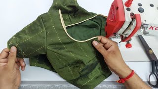 Best Way To attach Piping in Blouse [upl. by Alenairam387]