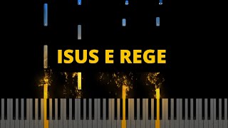 Isus e Rege  Intro Instrumental Pian  Negativ Pian  Tutorial [upl. by Thorma]