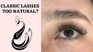 What If Classic Is Too Natural Hybrid Fix Tutorial  Eyelash Extensions 101 [upl. by Cullen795]