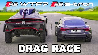 Audi RS etron GT v RS Q etron DRAG RACE [upl. by Ainos]