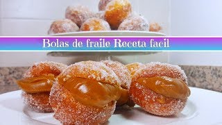 Bolas de fraile FACILES berlinesas DELICIOSAS [upl. by Lightman340]