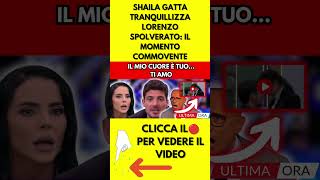 SHAILA GATTA TRANQUILLIZZA LORENZO SPOLVERATO IL MOMENTO COMMOVENTE [upl. by Aramat]