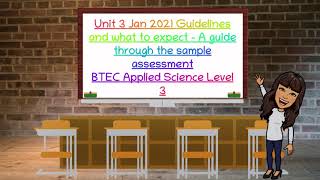 BTEC Applied Science Unit 3 Sample assessment 20202021  A walkthrough BioTeach [upl. by Dreeda]