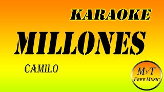 Camilo  Millones  Karaoke  Instrumental  Lyrics  Letra [upl. by Othella]