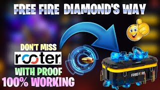 Get free fire diamonds in telugu 😱  How to get diamonds from rooter app in telugu  diamonds [upl. by Colon]