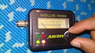 شرح استعمال قطعة satellite finder لضبط الاشارة بالشكل الصحيح [upl. by Niattirb158]