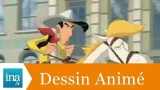 Lucky Luke quotTous à lOuestquot  Archive vidéo INA [upl. by Aynek]