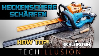 🛠HECKENSCHERE SCHÄRFEN in 3 Schritten  How to  Heckenschere einfach schärfen [upl. by Rayham918]