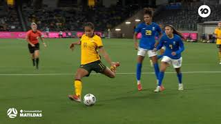 CommBank Matildas v Brazil  Key Moments  International Friendly [upl. by Nueovas]